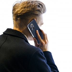 Калъф тип книга DUX DUCIS Skin Pro - iPhone 15 Pro Max син - Img 11