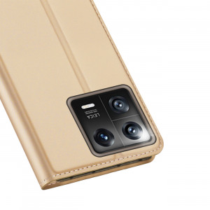 Калъф тип книга DUX DUCIS Skin Pro - Xiaomi 13 златист - Img 3
