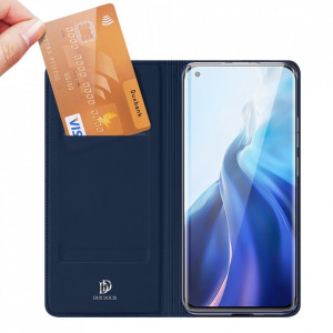 Калъф тип книга DUX DUCIS Skin Pro - Xiaomi Mi 11 син - Img 2
