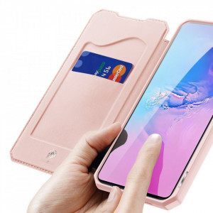 Калъф тип книга DUX DUCIS Skin X - Samsung Galaxy S10 Lite розов - Img 3