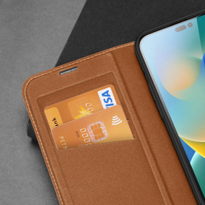 Калъф тип книга DUX DUCIS Skin X2 - iPhone 14 Pro кафяв - Img 8