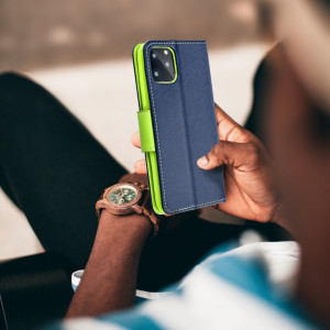Калъф тип книга Fancy - Samsung Galaxy A72 син - Img 8