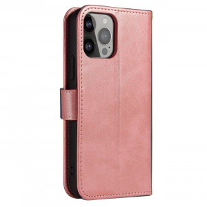 Калъф тип книга Magnet Elegant - iPhone 15 Pro Max розов - Img 4