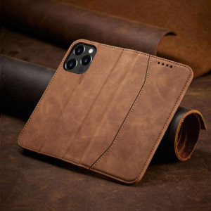 Калъф тип книга Magnet Fancy - iPhone 13 Pro кафяв - Img 10