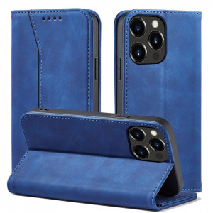 Калъф тип книга Magnet Fancy - iPhone 13 Pro син - Img 2