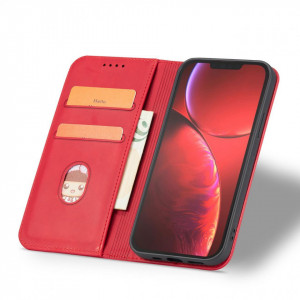 Калъф тип книга Magnet Fancy - iPhone 14 Pro червен - Img 4