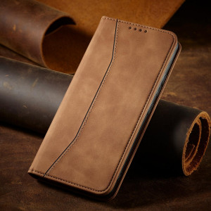 Калъф тип книга Magnet Fancy - Samsung Galaxy S22+ кафяв - Img 10