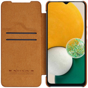 Калъф тип книга NILLKIN Leather - Samsung Galaxy A14 / A14 5G кафяв - Img 6