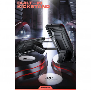 Калъф 360° със стойка и клипс SUPCASE Unicorn Beetle Pro - Samsung Galaxy S22+ черен - Img 11