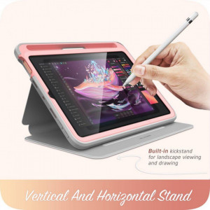 Калъф 360° с магнитен капак и място за стилус SUPCASE Cosmo Pencil - iPad mini 8.3" (6th gen 2021) Marble - Img 4
