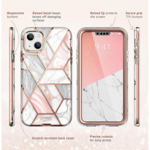 Калъф 360° SUPCASE Cosmo - iPhone 14 Plus розов мрамор - Img 6
