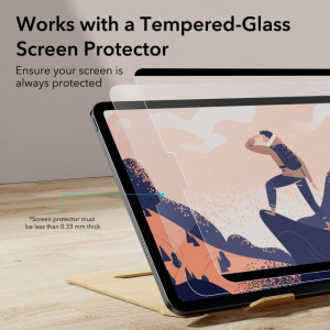 Магнитен гъвкав протектор ESR PAPER FEEL - iPad Pro 11" (2nd gen 2020) / Pro 11" (3rd gen 2021) / Pro 11" (4th gen 2022) / Air 10.9" (4th gen 2020) / (5th gen 2022) прозрачен мат - Img 8