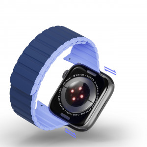 Магнитна каишка Dux Ducis LD - Apple Watch Ultra 49mm / Ultra 2 49mm / 45mm Series 9 / 45mm Series 8 / 45mm Series 7 / 44mm SЕ (2nd gen) / 44mm SE / 44mm Series 6 / 44mm Series 5 / 44mm Series 4 / 42mm Series 3 / 42mm Series 2 син - Img 11