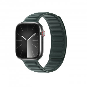 Магнитна каишка Dux Ducis Strap BL - Apple Watch 41mm Series 9 / 41mm Series 8 / 41mm Series 7 / 40mm Series 6 / 40mm SE / 40mm Series 5 / 40mm Series 4 / 38mm Series 3 / 38mm Series 2 / 38mm (1st gen) зелена - Img 1