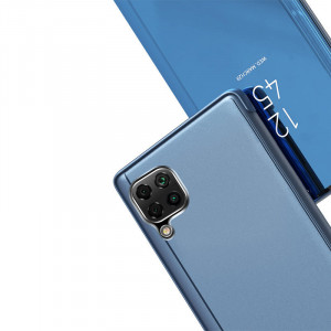 Огледален калъф тип книга Clear View - Samsung Galaxy A22 син - Img 7