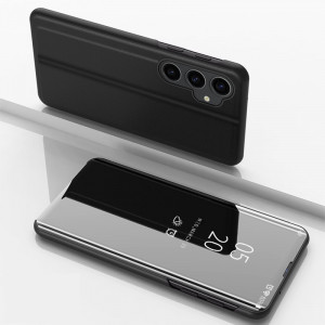 Огледален калъф тип книга Clear View - Samsung Galaxy S23 FE черен - Img 1