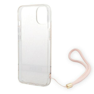 Оригинален гръб с гривна GUESS 4G Print Strap GUOHCP14MH4STP - iPhone 14 Plus розов - Img 6