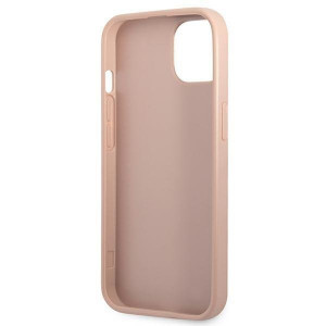Оригинален гръб с джоб за карта GUESS SaffianoTriangle Logo Cardslot GUHCP13SPSATPP - iPhone 13 mini розов - Img 7