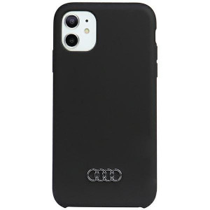 Оригинален гръб AUDI Silicone AU-LSRIP12P-Q3 / D1-BK - iPhone 12 / 12 Pro черен - Img 1