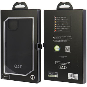 Оригинален гръб AUDI Silicone - iPhone 15 Plus черен - Img 7