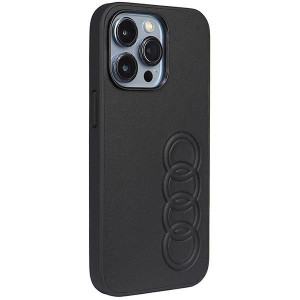 Оригинален гръб AUDI Synthetic Leather AU-TPUPCIP13P-TT / D1-BK - iPhone 13 Pro черен - Img 2
