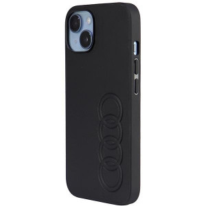 Оригинален гръб AUDI Synthetic Leather AU-TPUPPCIP14-TT / D1-BK - iPhone 14 черен - Img 3