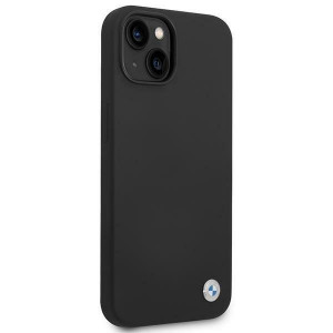 Оригинален гръб BMW Silicone Metal Logo BMHCP14MSILBK - iPhone 14 Plus черен - Img 4