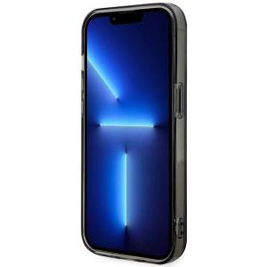 Оригинален гръб BMW Tricolor Stripes MagSafe BMHMP14LHDTK - iPhone 14 Pro сив - Img 5