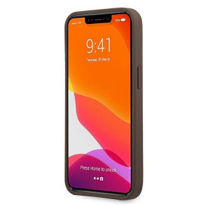 Оригинален гръб GUESS 4G Big Metal Logo GUHCP13L4GMGBR - iPhone 13 Pro кафяв - Img 5