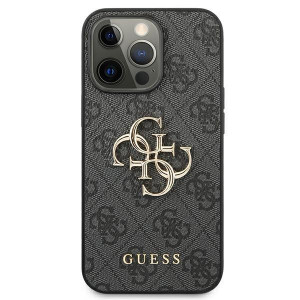 Оригинален гръб GUESS 4G Big Metal Logo GUHCP13X4GMGGR - iPhone 13 Pro Max сив - Img 3