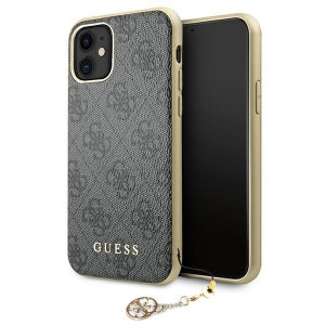Оригинален гръб GUESS 4G Charms GUHCN61GF4GGR - iPhone 11 сив - Img 1