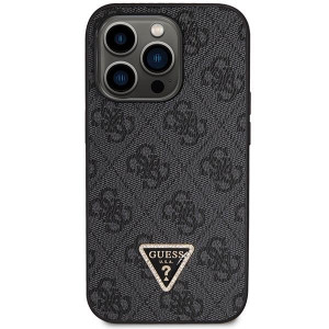 Оригинален гръб GUESS 4G Metal Logo с презрамка GUHCP14LP4TDSCPK - iPhone 14 Pro черен - Img 3