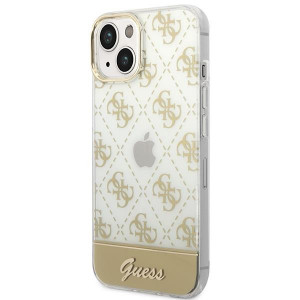 Оригинален гръб GUESS 4G Pattern Script GUHCP14MHG4MHG - iPhone 14 Plus златист - Img 2