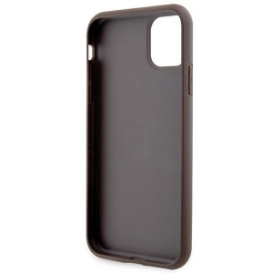 Оригинален гръб GUESS 4G Stripe GUHCN61P4SNW - iPhone 11 кафяв - Img 7