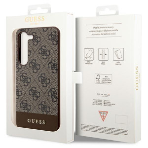 Оригинален гръб GUESS 4G Stripe GUHCS23MG4GLBR - Samsung Galaxy S23+ кафяв - Img 8