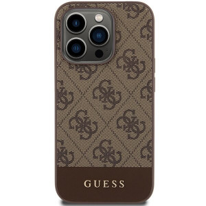 Оригинален гръб GUESS 4G Stripe - iPhone 15 Pro Max кафяв - Img 3