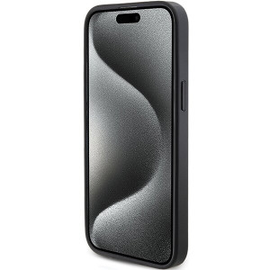 Оригинален гръб GUESS 4G Triangle Metal Logo - iPhone 15 Pro черен - Img 5