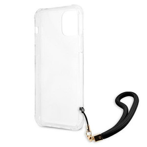 Оригинален гръб GUESS Camo GUHCP12MKSARBK с връзка - iPhone 12 / 12 Pro черен - Img 7