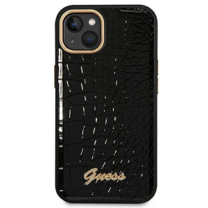 Оригинален гръб GUESS Croco GUHCP14MHGCRHK - iPhone 14 Plus черен - Img 3