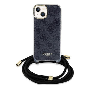 Оригинален гръб GUESS Crossbody Cord 4G Print - iPhone 13 / 14 / 15 черен - Img 2