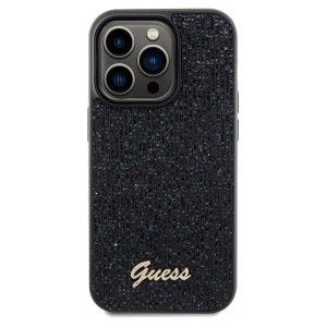Оригинален гръб GUESS Disco Metal Script - iPhone 14 Pro черен - Img 3