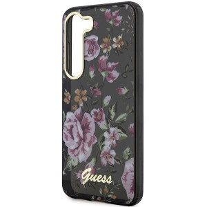 Оригинален гръб GUESS Flower GUHCS23MHCFWSK - Samsung Galaxy S23+ черен - Img 6