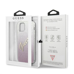 Оригинален гръб GUESS Glitter Gradient GUHCP12LPCUGLSPI - iPhone 12 Pro Max розов - Img 8