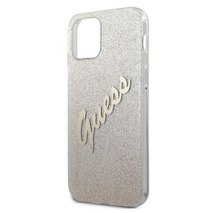 Оригинален гръб GUESS Glitter Gradient GUHCP12SPCUGLSGO - iPhone 12 mini златист - Img 6