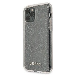Оригинален гръб GUESS Glitter GUHCN58PCGLSI - iPhone 11 Pro сребрист - Img 2