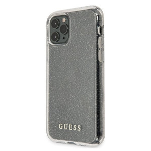 Оригинален гръб GUESS Glitter GUHCN65PCGLSI - iPhone 11 Pro Max сребрист - Img 2