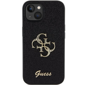 Оригинален гръб GUESS Glitter Script Big 4G - iPhone 15 черен - Img 3