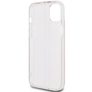 Оригинален гръб GUESS IML 4G Gold Stripe - iPhone 15 Plus / 14 Plus розов - Img 7