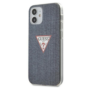 Оригинален гръб GUESS Jeans GUE000850 GUHCP12SPCUJULDB - iPhone 12 mini сив / тъмносин