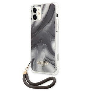 Оригинален гръб GUESS Marble GUHCP12SKSMAGR - iPhone 12 mini сив - Img 2